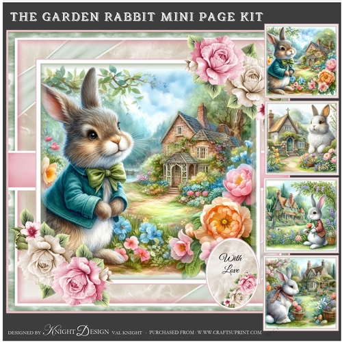 The Garden Rabbit Mini Page Kit