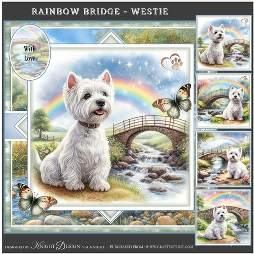 Rainbow Bridge - Westie Mini Page Kit