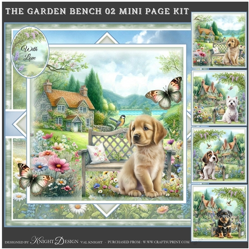 The Garden Bench 02 Mini Page Kit
