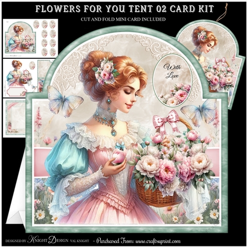 Flowers For You 02 Tent Card Kit