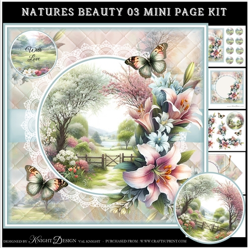 Natures Beauty 03 Mini Page Kit
