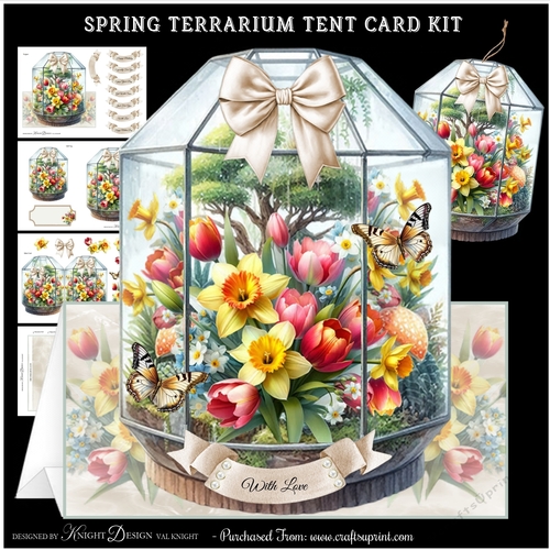 Spring Terrarium Tent Card Kit