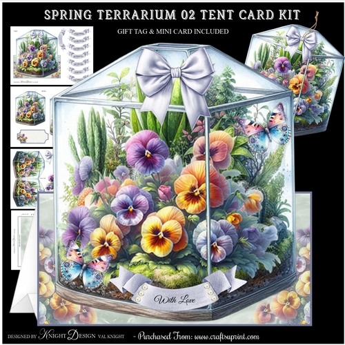 Spring Terrarium 02 Tent Card Kit
