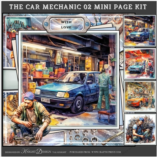 The Car Mechanic 02 Mini Page Kit