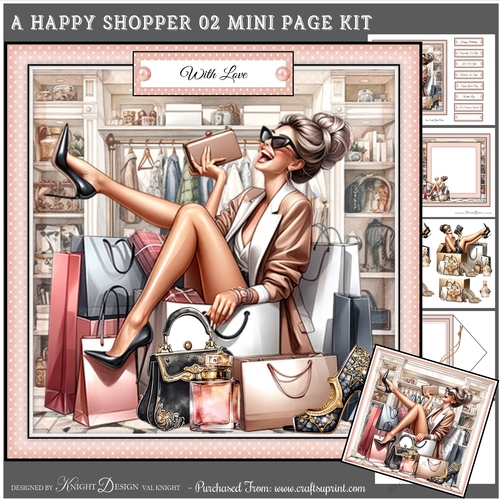 A Happy Shopper 02 Mini Page Kit