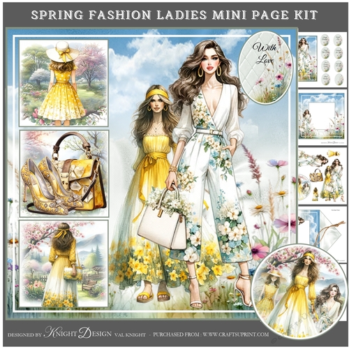 Spring Fashion Ladies Mini Page Kit