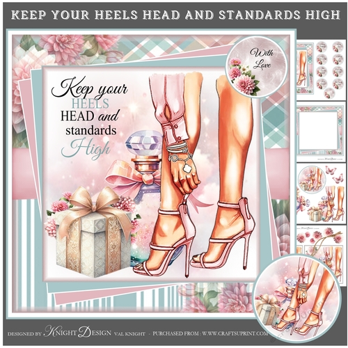 Keep Your Heels, Head And Standards High Mini Page Kit