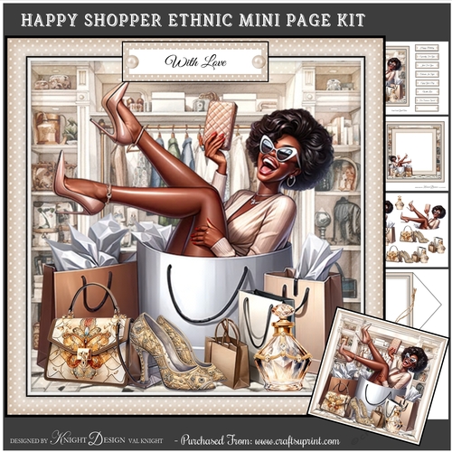 Happy Shopper Ethnic Mini Page Kit