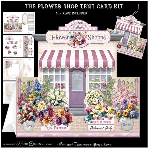 Flower Shop Tent Card Kit
