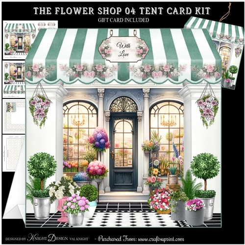 Flower Shop 04 Tent Card Kit