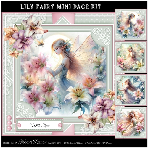 Beautiful Lily Fairy Mini Page Kit