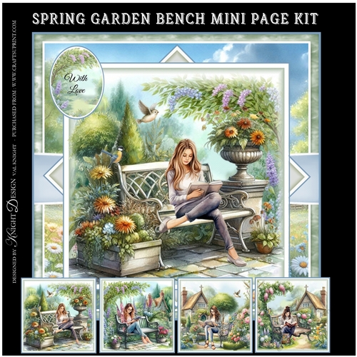 Spring Garden Bench Mini Page Kit