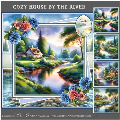 Cozy House By The River Mini Page Kit