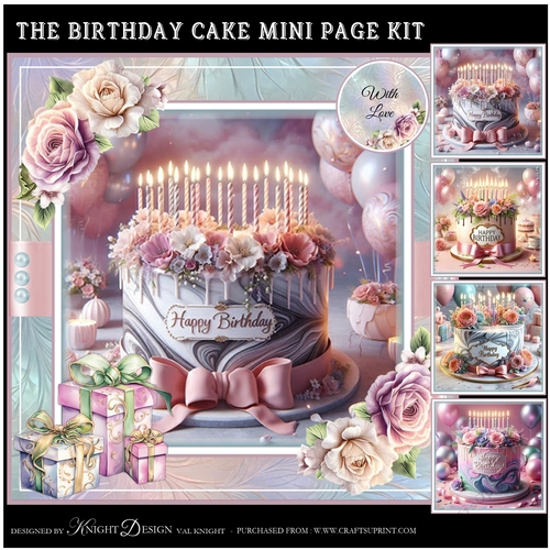 The Birthday Cake Mini Page Kit