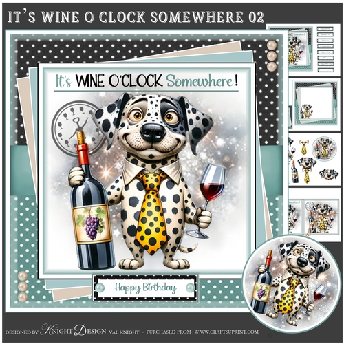 Its Wine O Clock Somewhere 02 Mini Page Kit