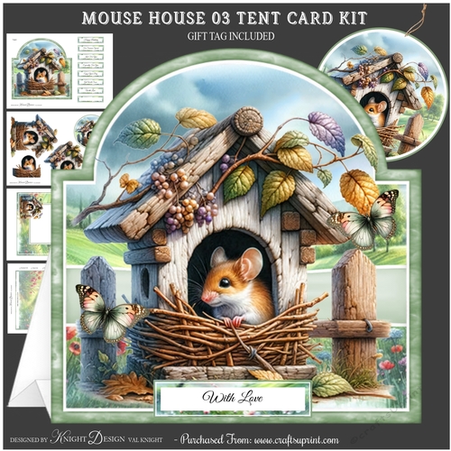 Mouse House 03 Tent Card Kit