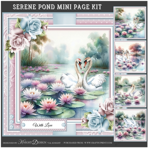 The Serene Pond Mini Page Kit
