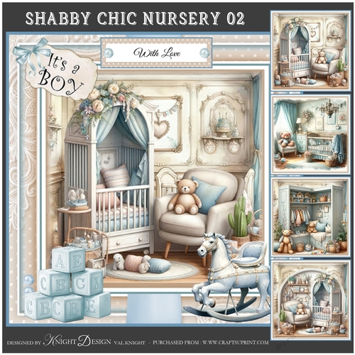 Shabby Chic Nursery 02 Mini Page Kit