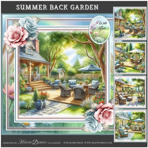 Summer Back Garden Mini Page Kit