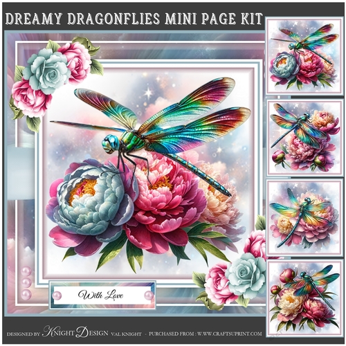 Dreamy Dragonflies Mini Page Kit