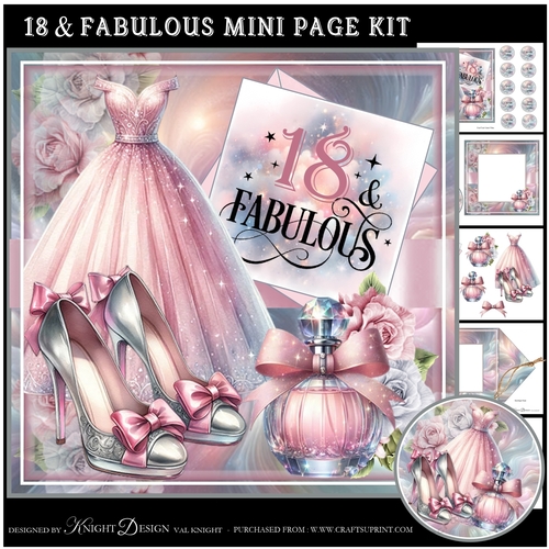 18 & Fabulous Mini Page Kit