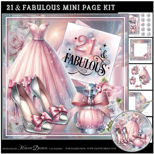 21 & Fabulous Mini Page Kit