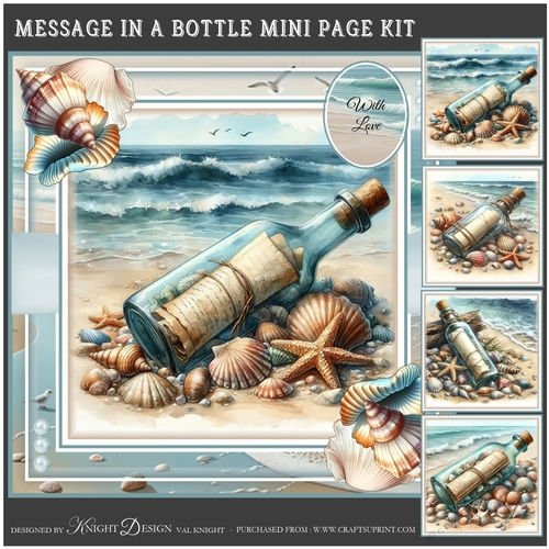 Message In A Bottle Mini Page Kit