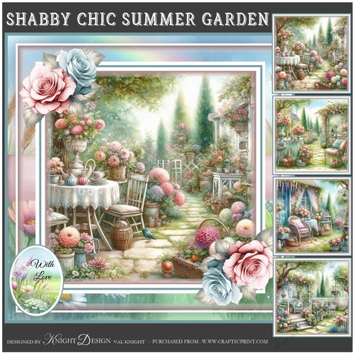 Shabby Chic Summer Garden Mini Page Kit