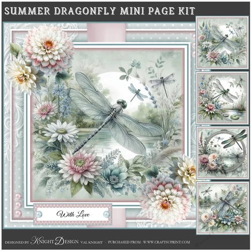 Summer Dragonflies Mini Page Kit