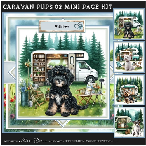 Caravan Pups 02 Mini Page Kit