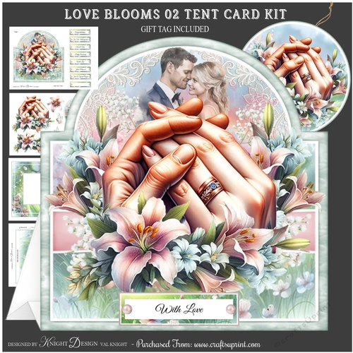 Love Blooms 02 Tent Card Kit
