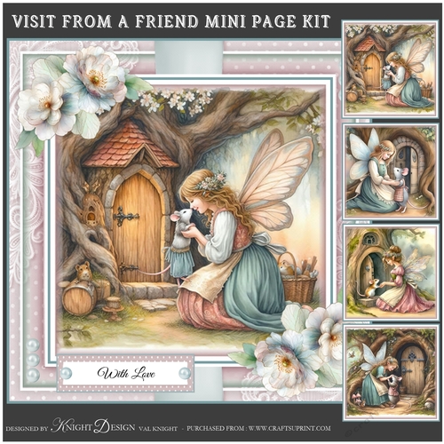Visit From A Friend Mini Page Kit