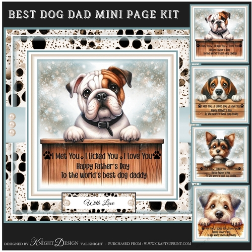 Best Dog Dad Mini Page Kit