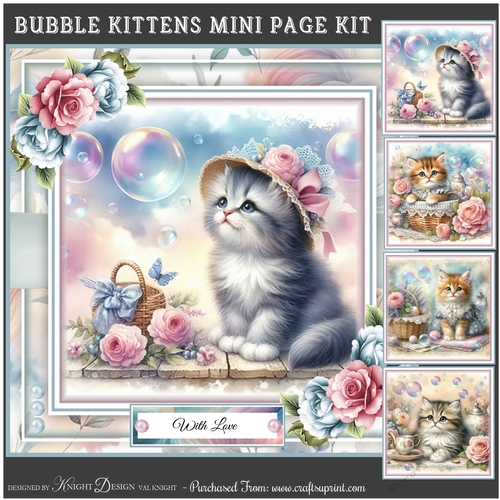 Bubble Kittens Mini Page Kit