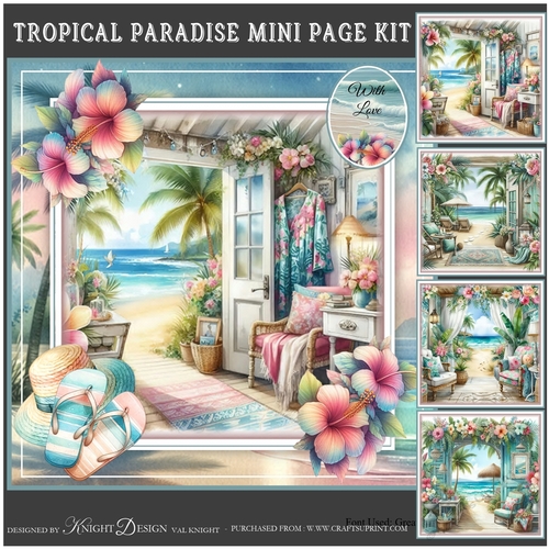 Tropical Paradise Mini Page Kit