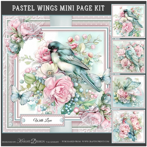 Pastel Wings Mini Page Kit