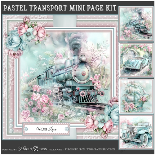 Pastel Transport Mini Page Kit