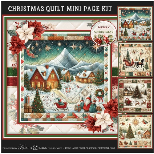 Christmas Quilt Mini Page Kit
