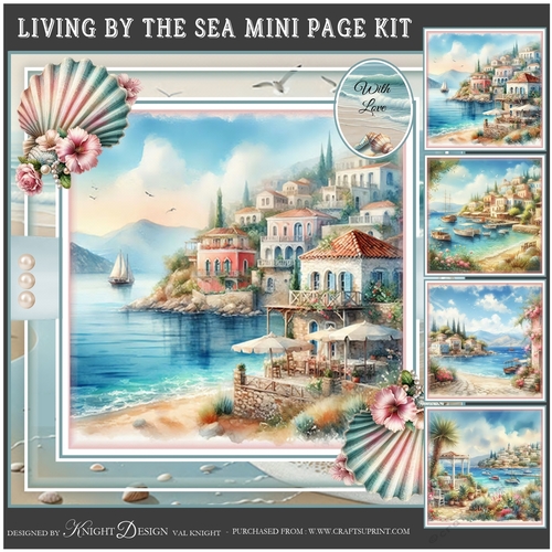 Living By The Sea Mini Page Kit