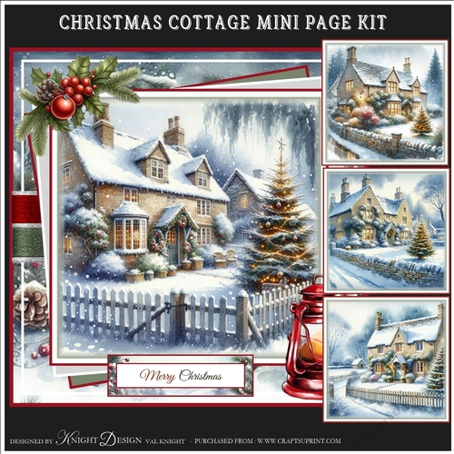Christmas Cottage Mini Page Kit