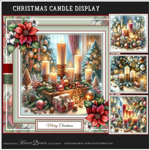 Christmas Candle Display Mini Page Kit