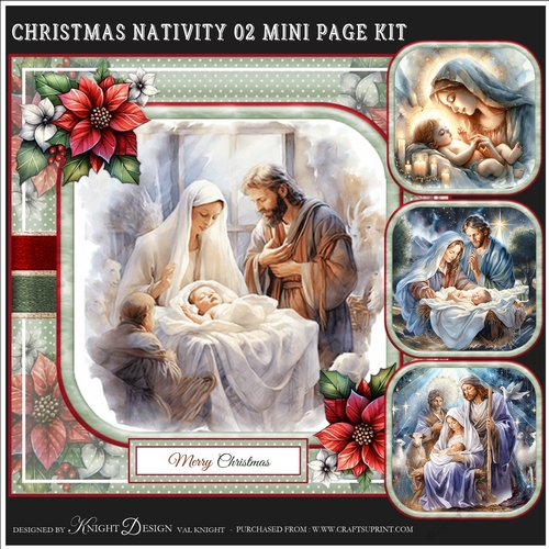 Christmas Nativity 02 Mini Page Kit