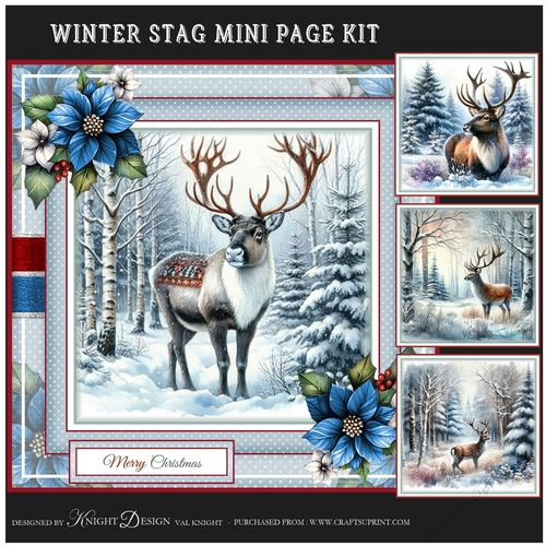 Winter Stag Mini Page Kit