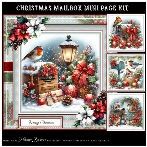 Christmas Mailbox Mini Page Kit