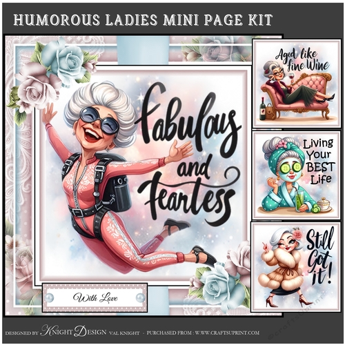 Humorous Ladies Mini Page Kit