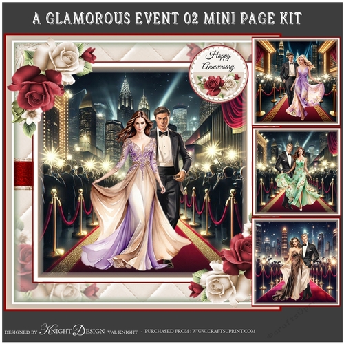 A Glamorous Event 02 Mini Page Kit