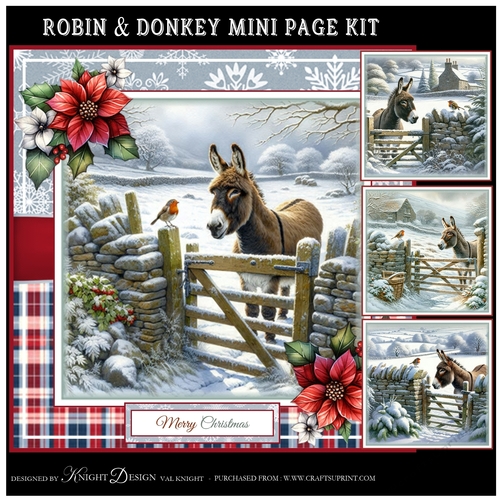 Robin & Donkey Mini Page Kit