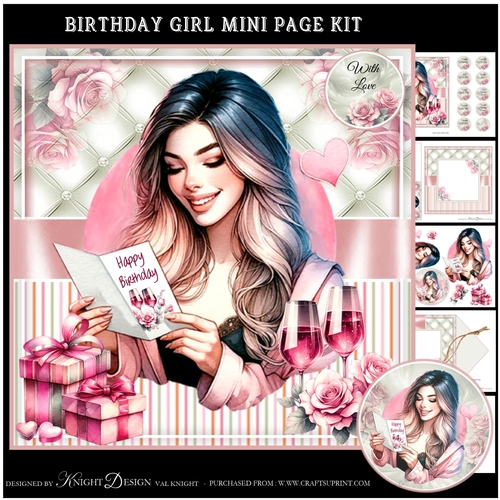 Birthday Girl Mini Page Kit