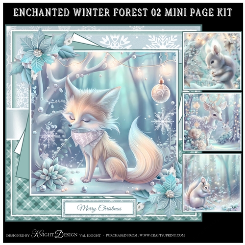 Enchanted Winter Forest 02 Mini Page Kit