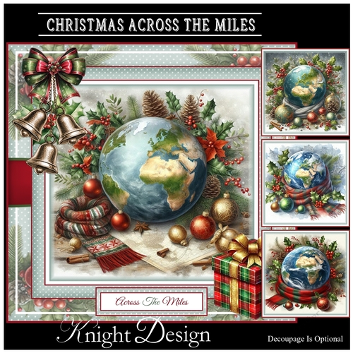 Christmas Across The Miles Mini Page Kit